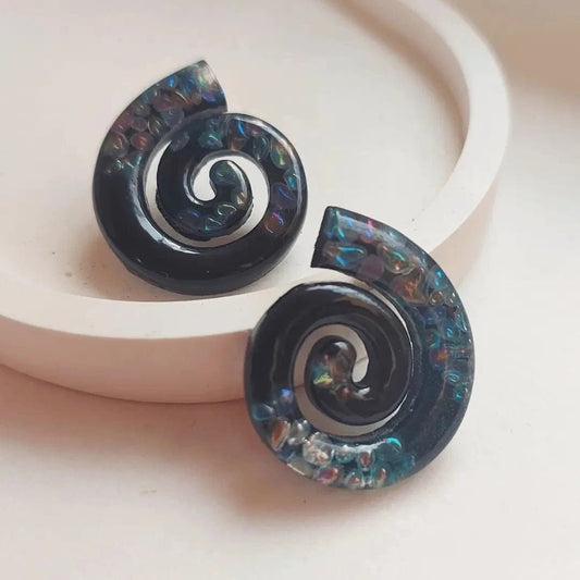 Crne minđuše Spirala - Selesta