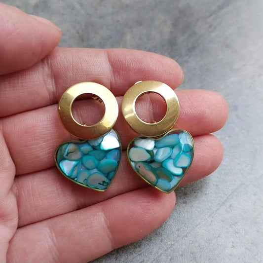 Plave minđuše sa sedefom - Selesta