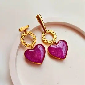 Ručno rađene minđuše od hirurškog čelika