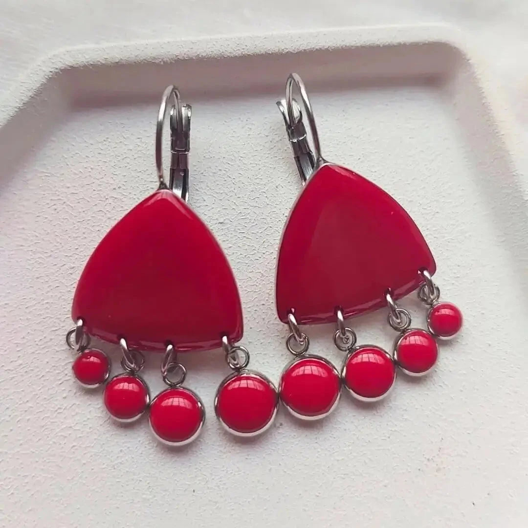 Crvene minđuše sa privecima Selesta