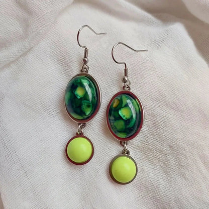 Zelene minđuše sa sedefom Selesta