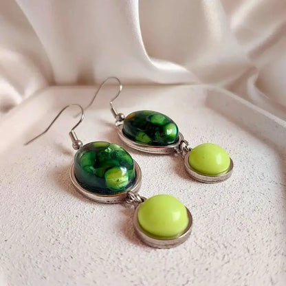 Zelene minđuše sa sedefom Selesta