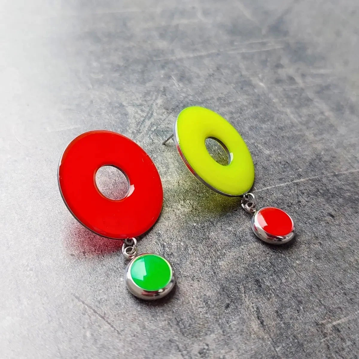 Šarene neon minđuše Selesta