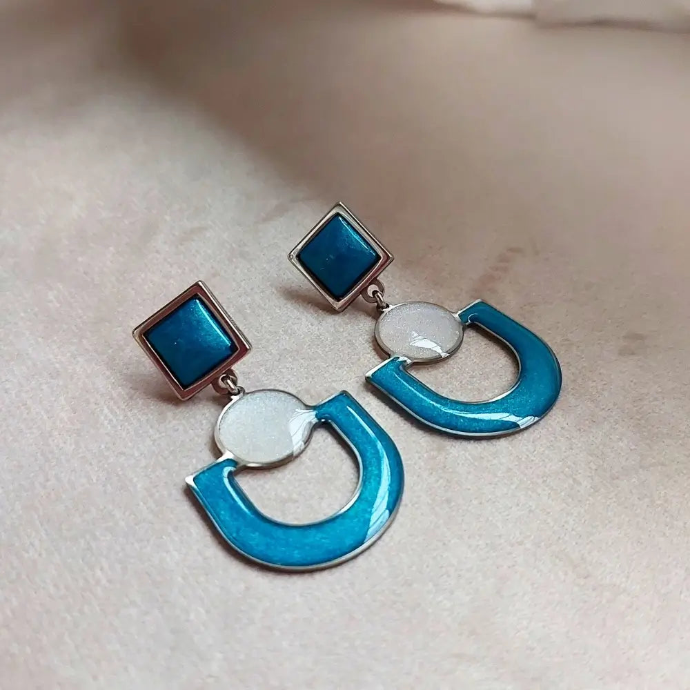 Elegantne minđuše Arc tirkiz Selesta