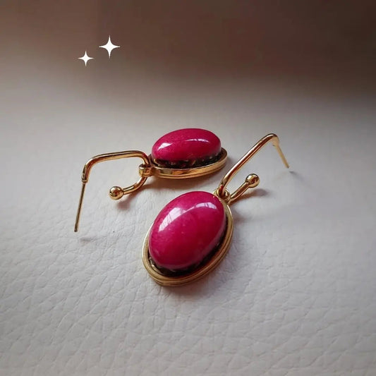 Minđuše Magenta signature Selesta