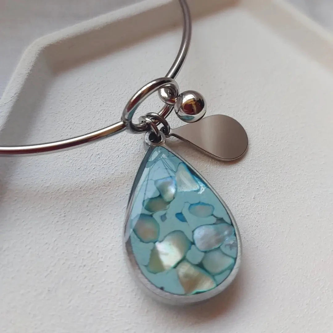 Svetlo plava narukvica sa sedefom Selesta