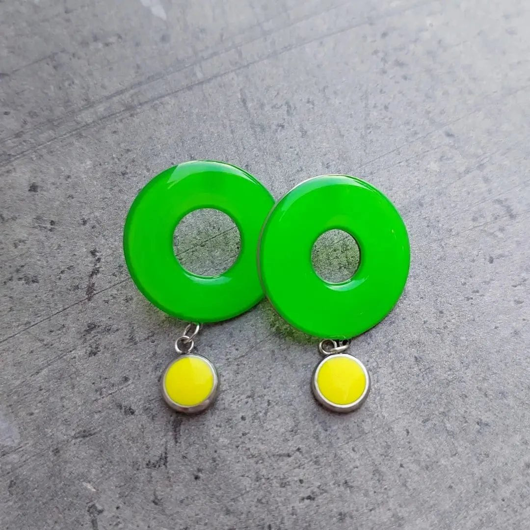 Zelene neon minđuše - Selesta