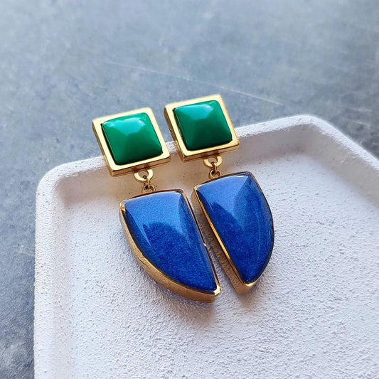 Plavo zelene minđuše - Selesta