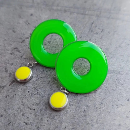 Zelene neon minđuše - Selesta