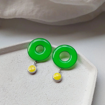 Zelene neon minđuše - Selesta