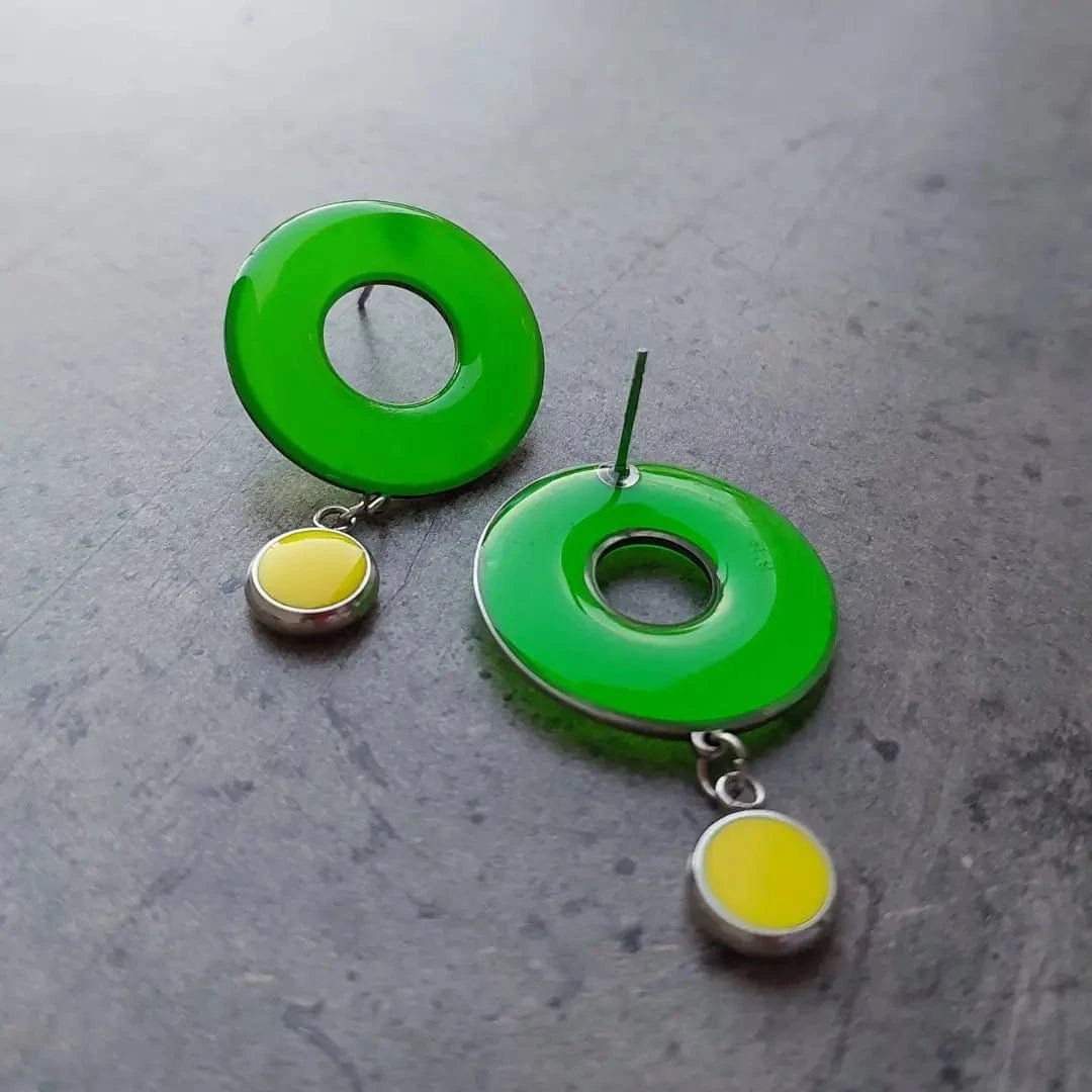 Zelene neon minđuše - Selesta