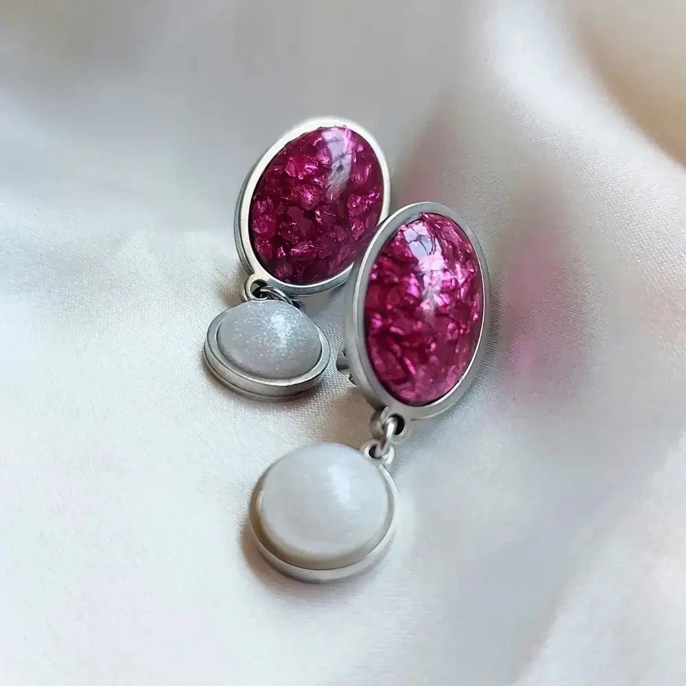 Minđuše na klipsu-Ciklama Selesta