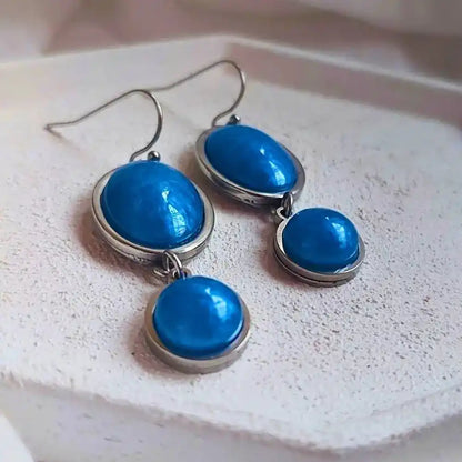 Plave minđuše-Selesta nakit