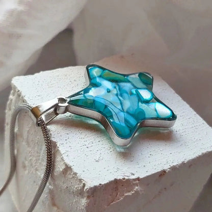 Ogrlica sa sedefom Plava zvezda - Selesta