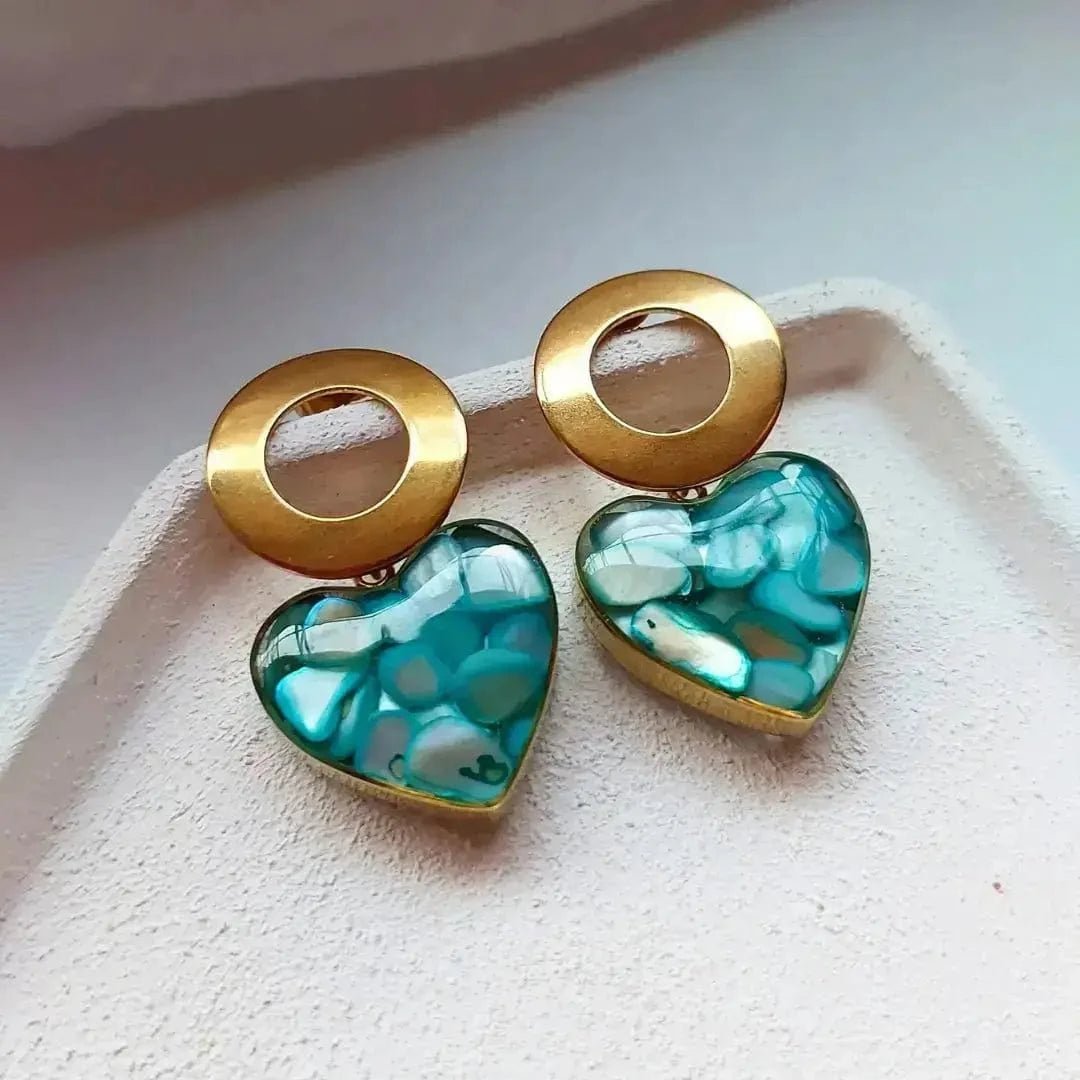 Plave minđuše sa sedefom - Selesta