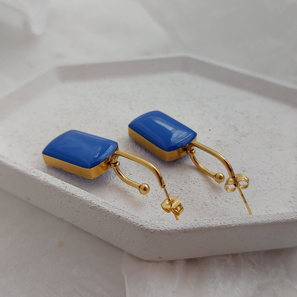 Plave minđuše Capri blue Selesta