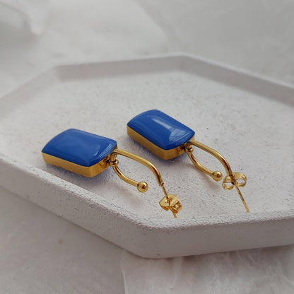 Plave minđuše Capri blue Selesta