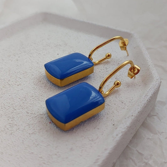 Plave minđuše Capri blue Selesta